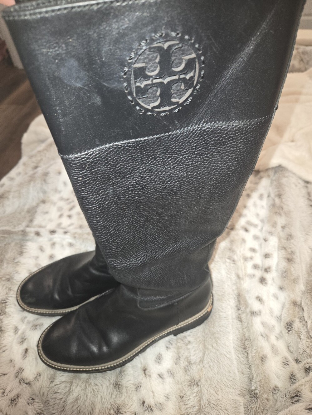 Tory Burch Size 7M Miller 30mm Lug Sole Boots